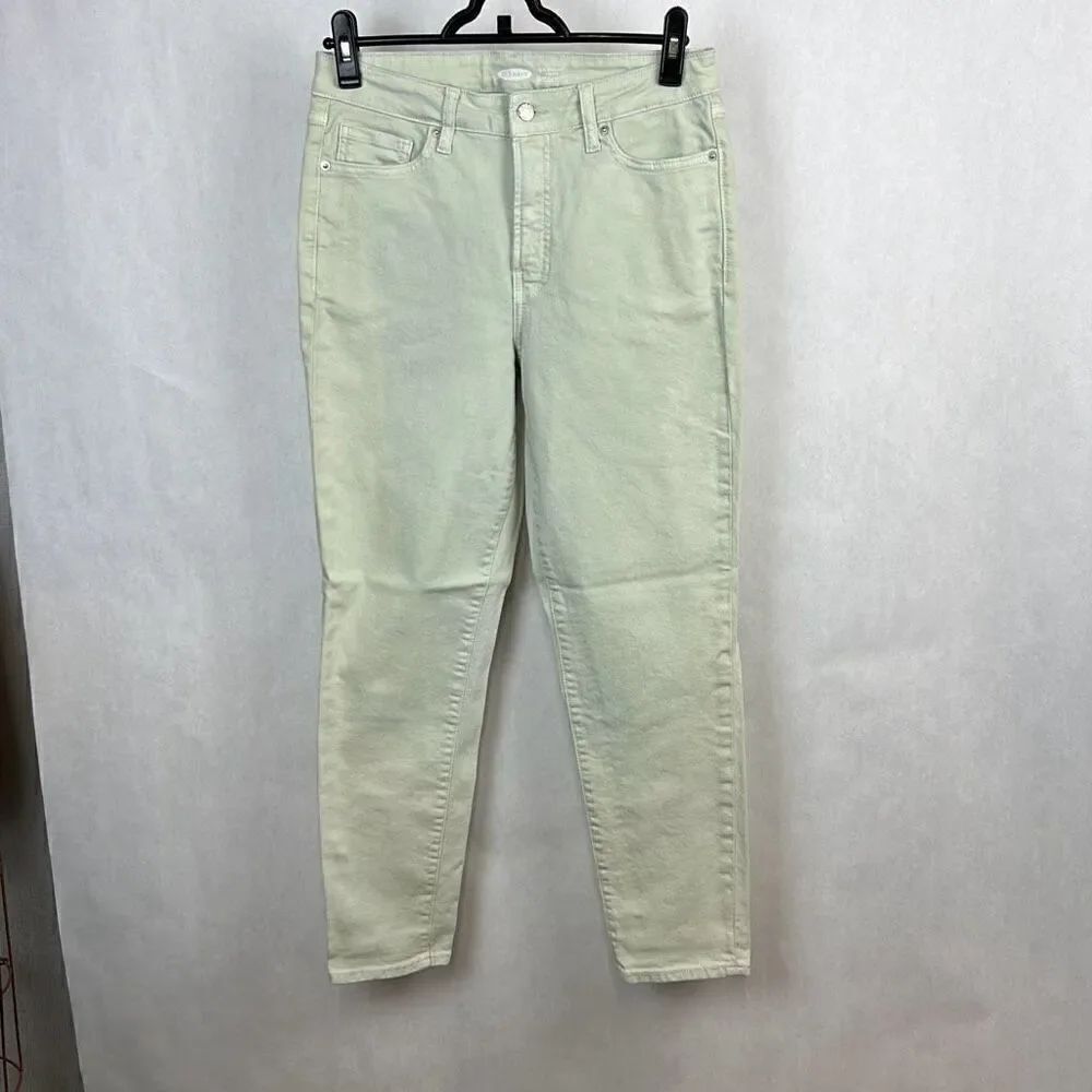 Old Navy RockStar Jeans Pants Sz 6 Lt Green